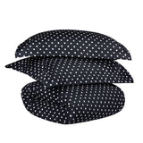 Cotton Blend 600 Thread Count Polka Dot Duvet Cover Set - Duvet Cover Set by Superior Brand