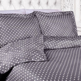 Cotton Blend 600 Thread Count Polka Dot Duvet Cover Set - Duvet Cover Set by Superior Brand