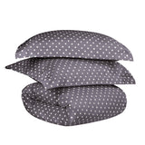 Cotton Blend 600 Thread Count Polka Dot Duvet Cover Set - Duvet Cover Set by Superior Brand