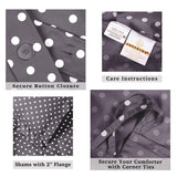 Cotton Blend 600 Thread Count Polka Dot Duvet Cover Set - Duvet Cover Set by Superior Brand