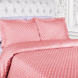Cotton Blend 600 Thread Count Polka Dot Duvet Cover Set - Duvet Cover Set by Superior Brand