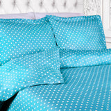 Cotton Blend 600 Thread Count Polka Dot Duvet Cover Set - Duvet Cover Set by Superior Brand
