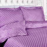 Cotton Blend 600 Thread Count Polka Dot Duvet Cover Set - Duvet Cover Set by Superior Brand