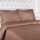 Cotton Blend 600 Thread Count Polka Dot Duvet Cover Set - Duvet Cover Set by Superior Brand