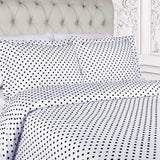 Cotton Blend 600 Thread Count Polka Dot Duvet Cover Set - Duvet Cover Set by Superior Brand