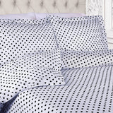 Cotton Blend 600 Thread Count Polka Dot Duvet Cover Set - Duvet Cover Set by Superior Brand