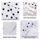 Cotton Blend 600 Thread Count Polka Dot Duvet Cover Set - Duvet Cover Set by Superior Brand
