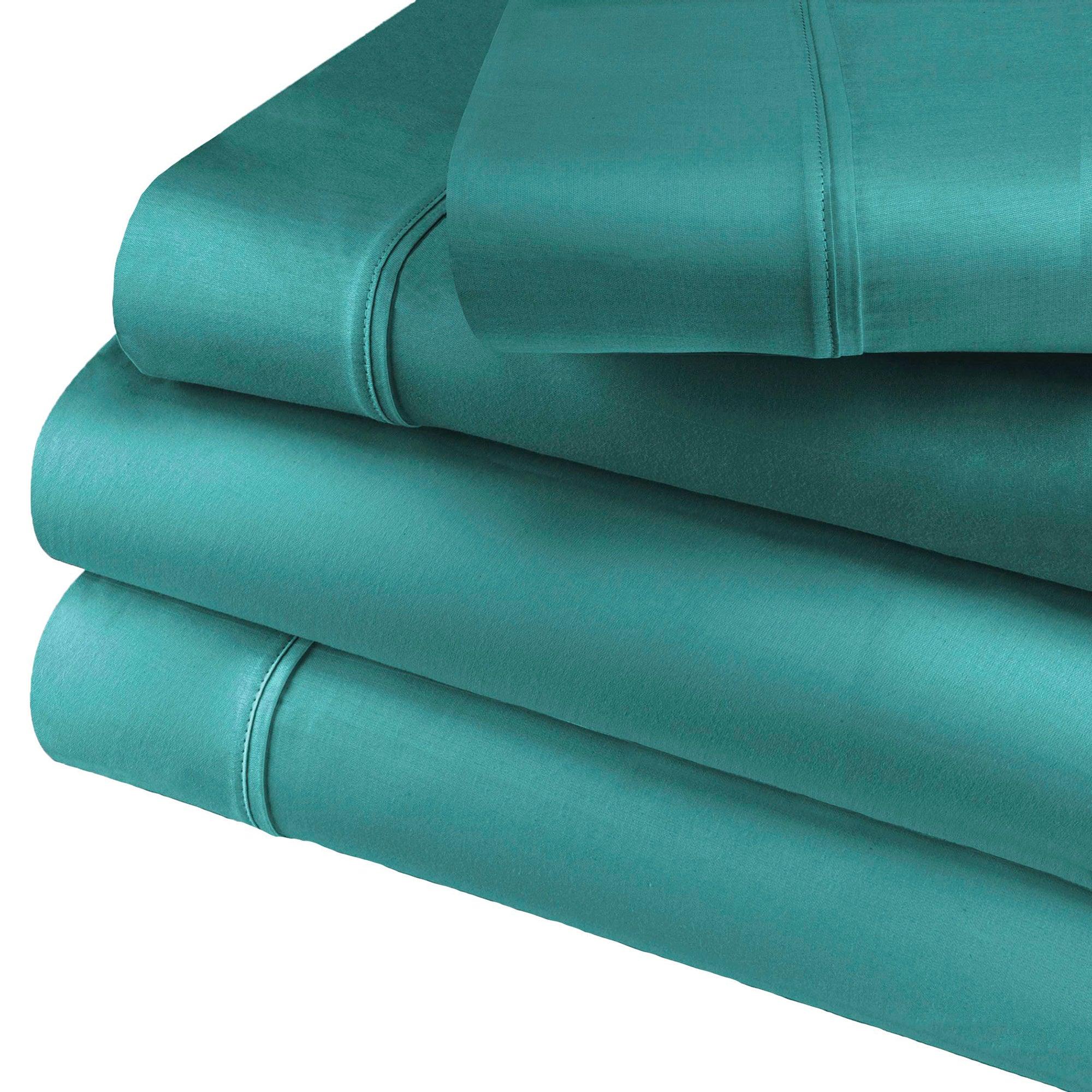 600 Thread Count Cotton Blend Bed Sheet Set Solid Deep Pocket - Sheet Set by Superior Brand