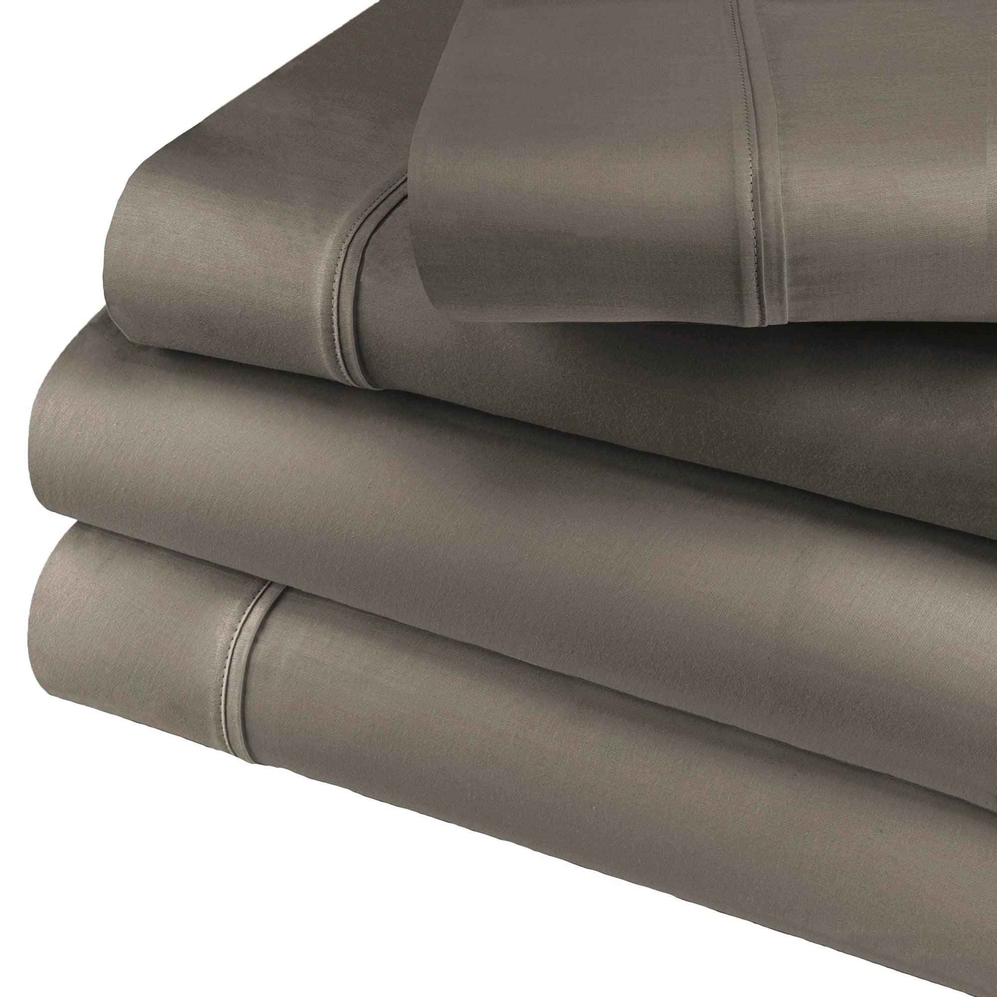 600 Thread Count Cotton Blend Bed Sheet Set Solid Deep Pocket - Sheet Set by Superior Brand