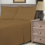 600 Thread Count Cotton Blend Bed Sheet Set Solid Deep Pocket - Sheet Set by Superior Brand