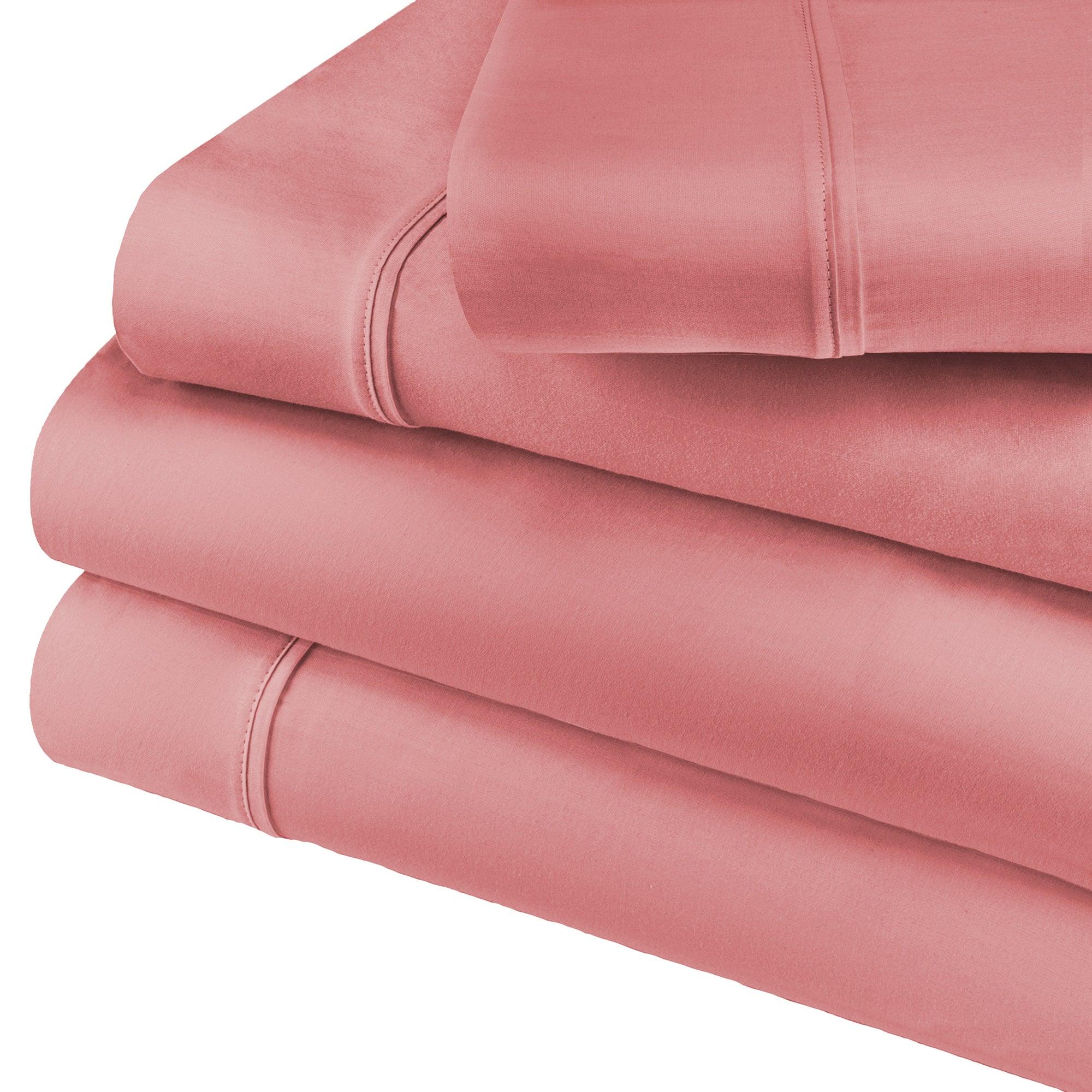 600 Thread Count Cotton Blend Bed Sheet Set Solid Deep Pocket - Sheet Set by Superior Brand