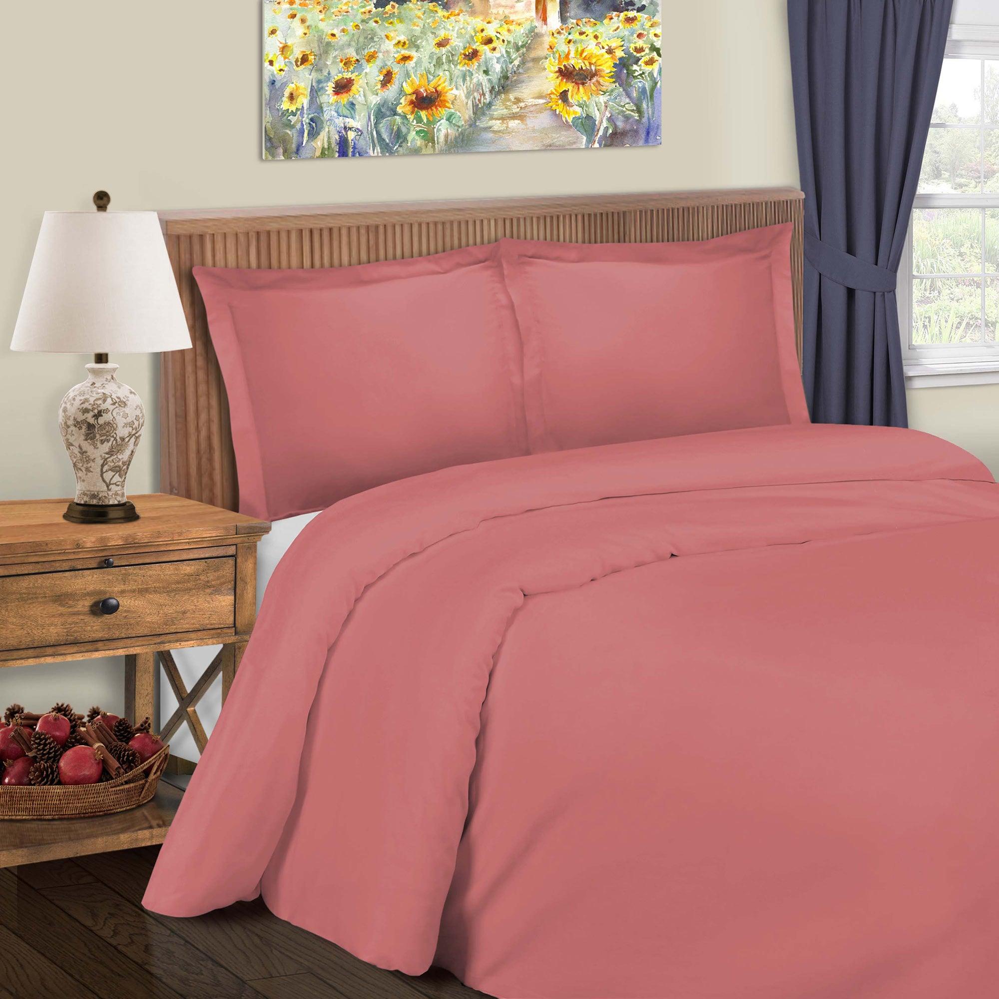 Cotton Blend 600 Thread Count Solid Duvet Cover Set - Duvet Cover Set by Superior Brand