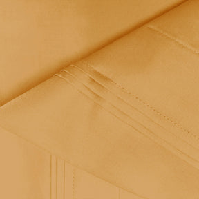Premium 650 Thread Count Egyptian Cotton Solid Pillowcase Set - Gold