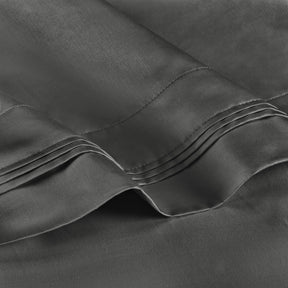 Superior 1000-Thread Count Egyptian Cotton Solid Pillowcase Set - Grey