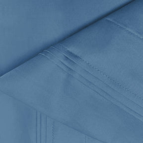 Superior 1000-Thread Count Egyptian Cotton Solid Pillowcase Set - Medium Blue