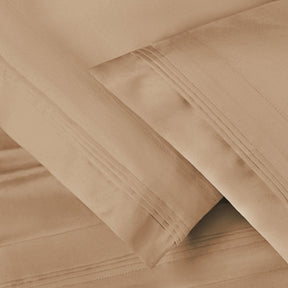 Superior 1000-Thread Count Egyptian Cotton Solid Pillowcase Set - Tan