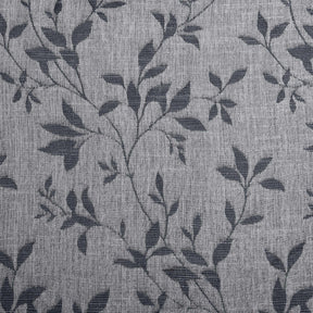 Ghera Jacquard Curtain Panel Set with Grommet Top Header - Charcoal - Grey