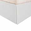 Microfiber Wrinkle-Free Solid 15-Inch Drop Bed Skirt - Chrome