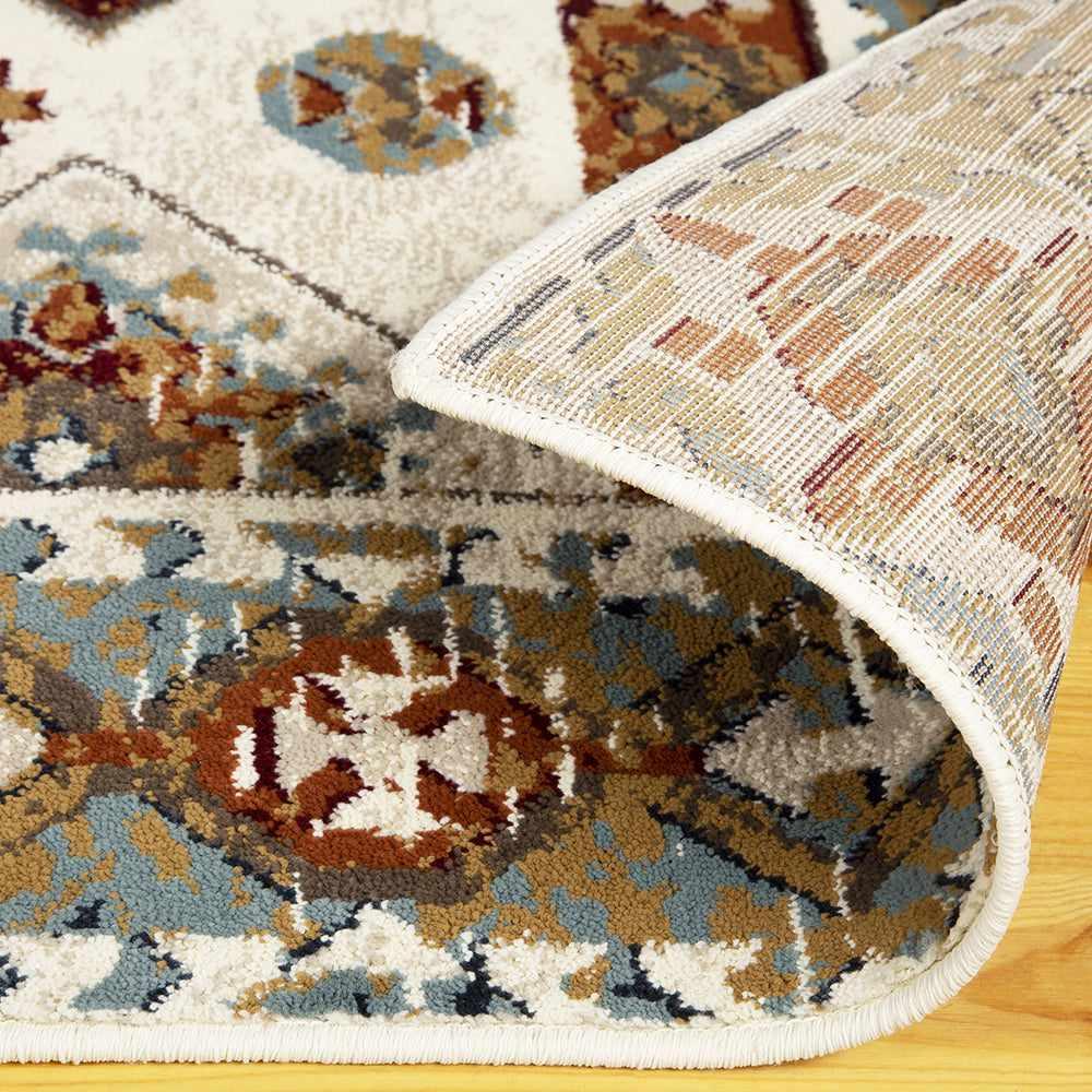 Modern Oriental Jute Backing Geometric Indoor Southwestern Area Rug-Rugs by Superior-Home City Inc