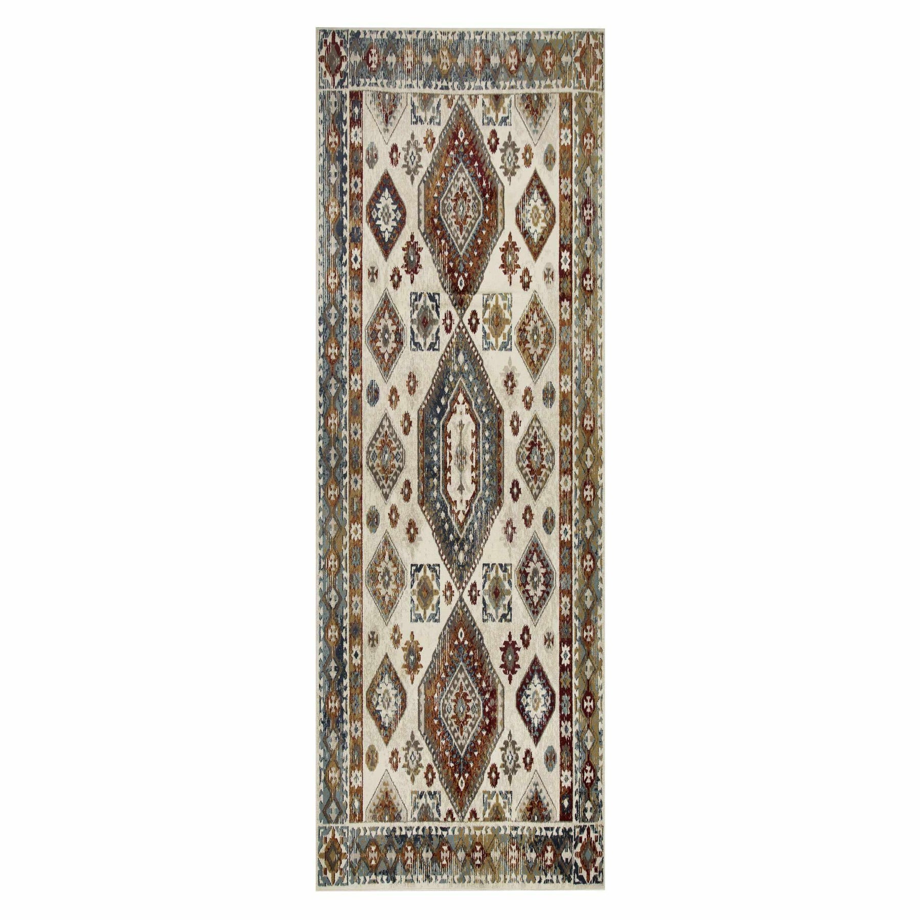 Modern Oriental Jute Backing Geometric Indoor Southwestern Area Rug-Rugs by Superior-Home City Inc