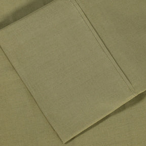 Solid Cotton Percale 2-Piece Pillowcase Set - Sage