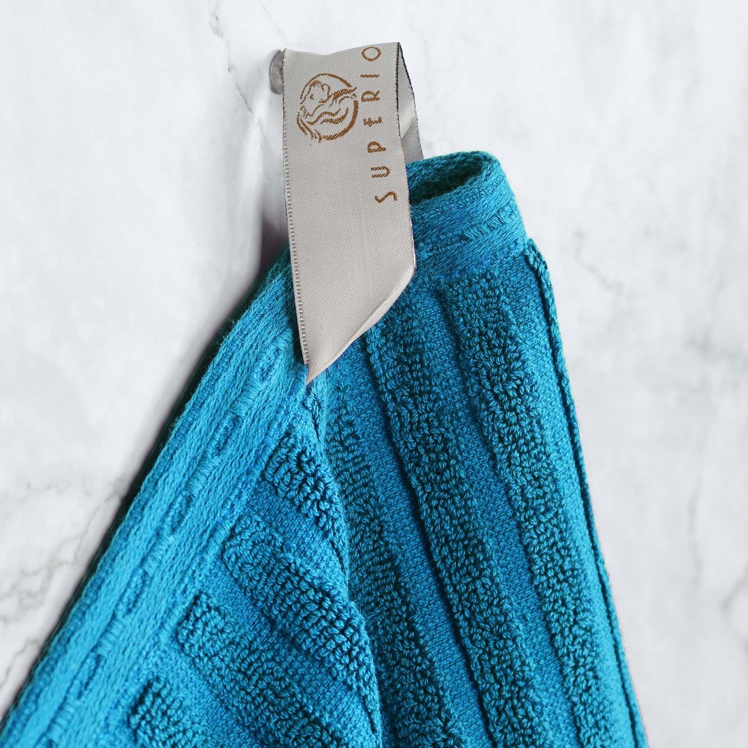 Superior Soho Ribbed Textured Cotton Ultra-Absorbent Bath Sheet & Bath Towel Set