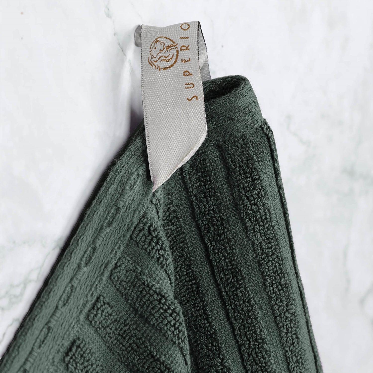 Superior Soho Ribbed Textured Cotton Ultra-Absorbent Bath Sheet & Bath Towel Set