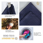 Cotton Ribbed Textured Bath Sheet & Towel Set 4-Piece - Soho - Towel Set by Superior Brand