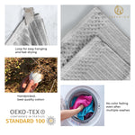 Cotton Ribbed Textured Bath Sheet & Towel Set 4-Piece - Soho - Towel Set by Superior Brand