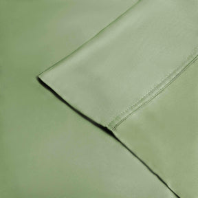 Superior 100% Rayon From Bamboo 300 Thread Count Solid 2 Piece Pillowcase Set - Sage