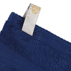  Superior Smart Dry Zero Twist Cotton 6-Piece Hand Towel Set - Navy Blue