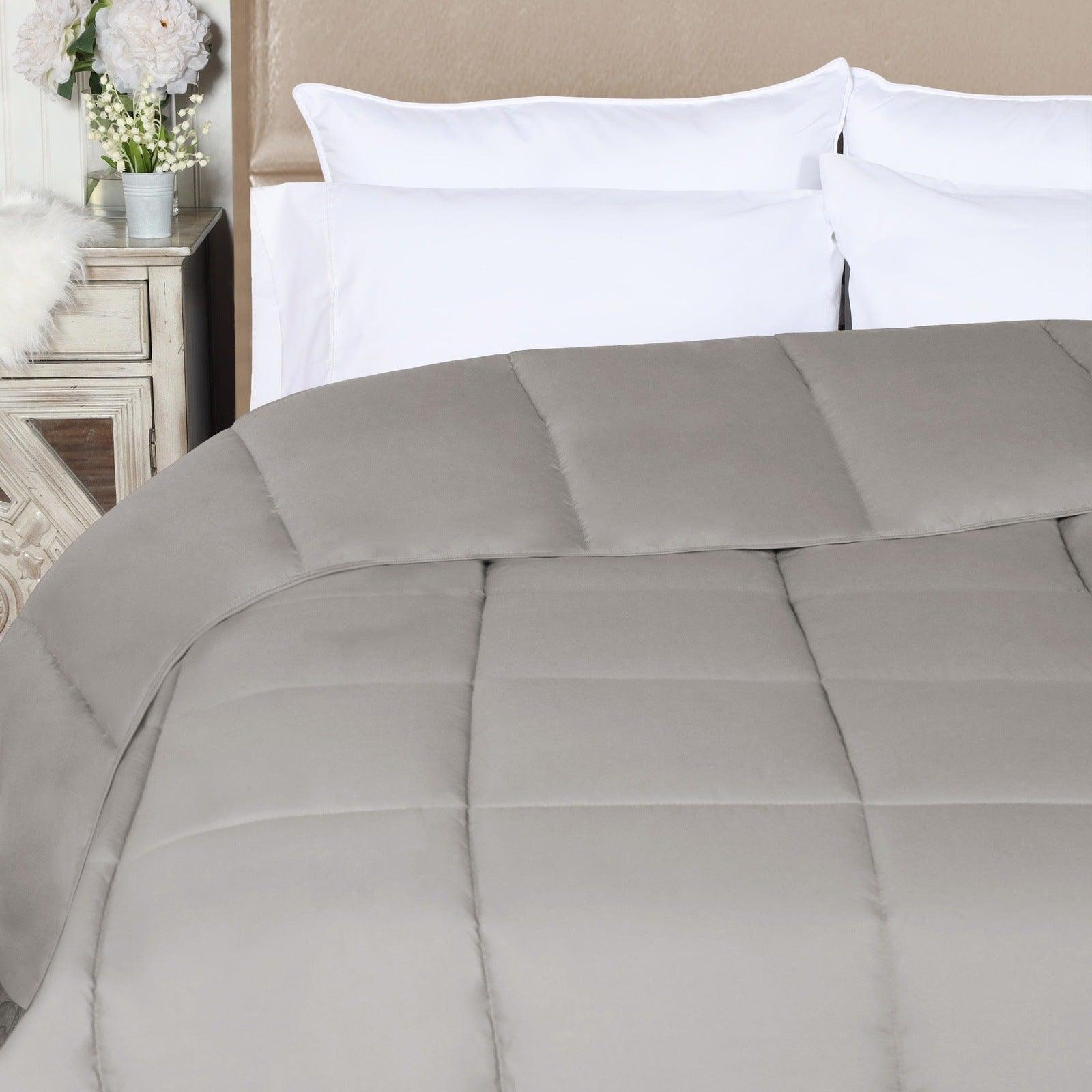 Brushed Microfiber Down Alternative Medium Weight Solid Comforter - Comforter by Superior Brand