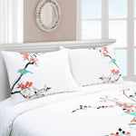 100% Cotton Cherry Garden Embroidered Duvet Cover Set - Duvet Cover Set by Superior Brand
