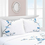 100% Cotton Cherry Garden Embroidered Duvet Cover Set - Duvet Cover Set by Superior Brand