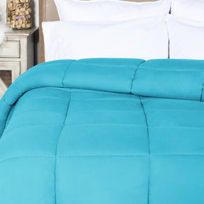 Superior Solid All Season Down Alternative Microfiber Comforter - Winter Blue
