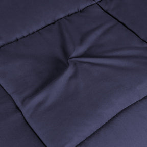  Superior Solid All Season Down Alternative Microfiber Comforter - Navy Blue