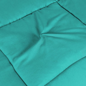  Superior Solid All Season Down Alternative Microfiber Comforter - turquoise