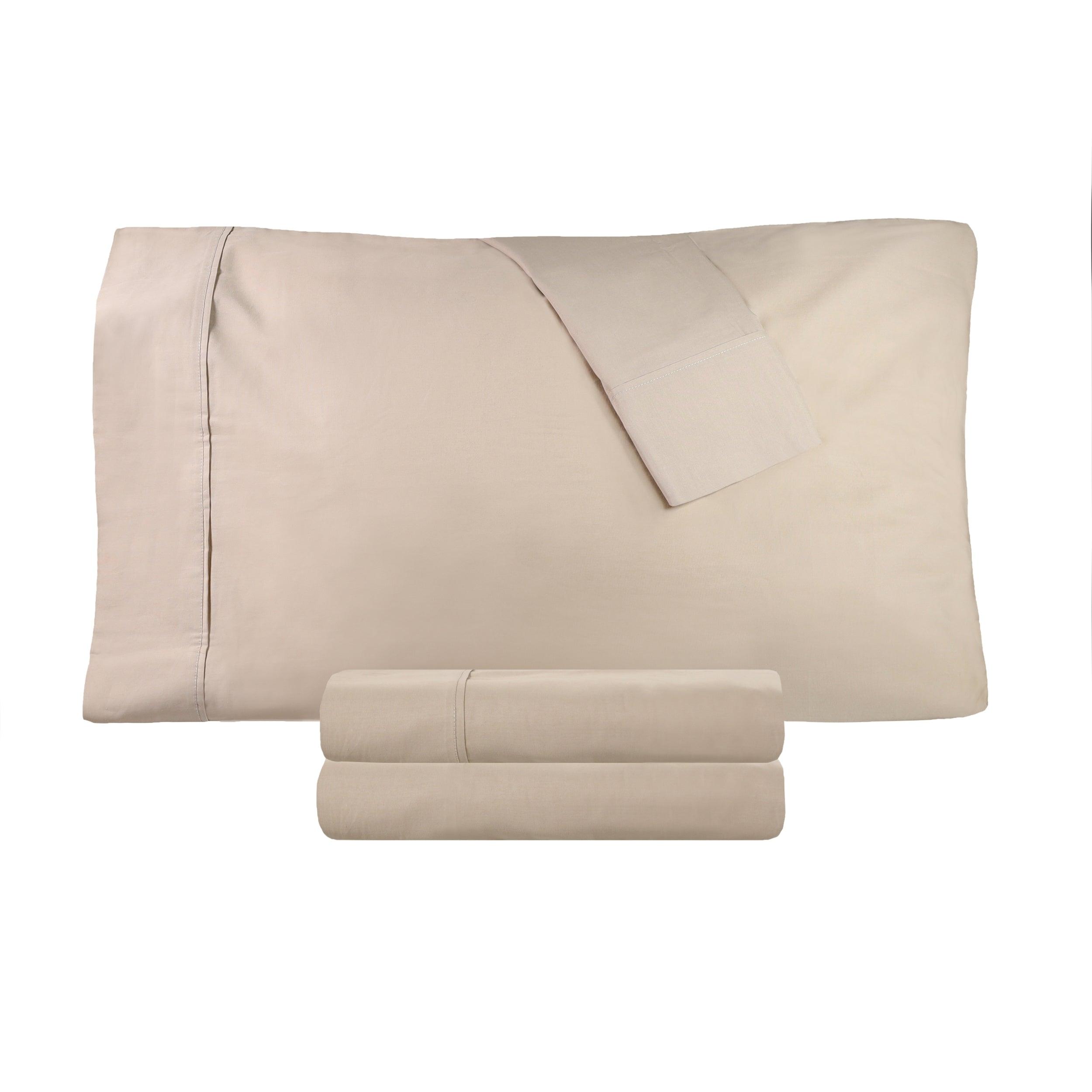 Cotton Percale 300 Thread Count Solid 2 Piece Pillowcase Set - Pillowcases by Superior Brand