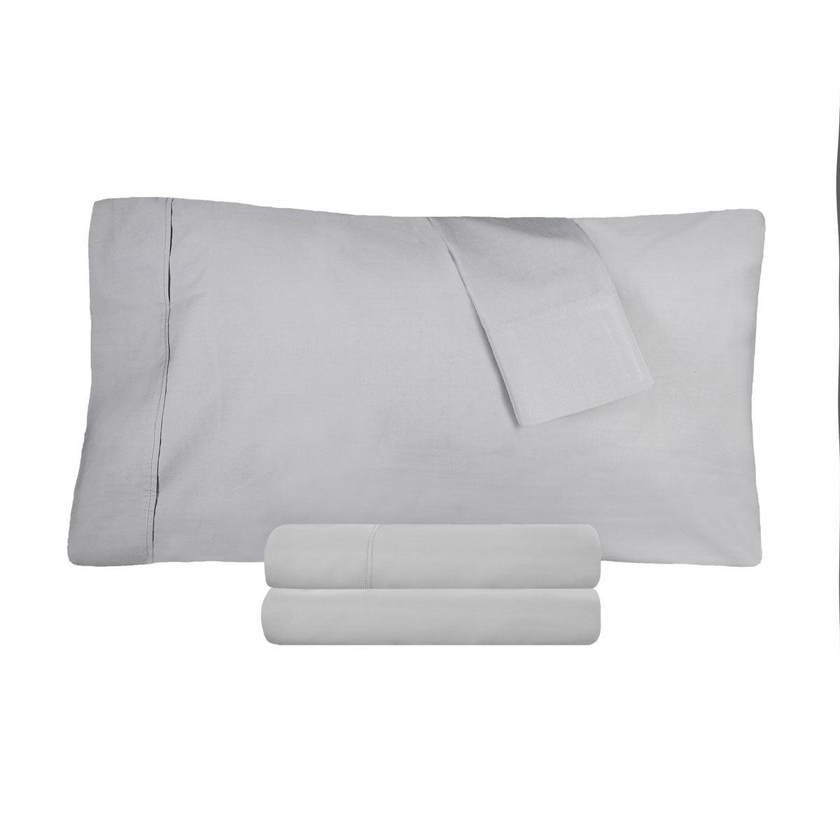 Cotton Percale 300 Thread Count Solid 2 Piece Pillowcase Set - Pillowcases by Superior Brand