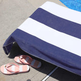 Cabana Striped Cotton Standard Size Chaise Lounge Chair Cover Set - Lounge Chair Cover by Superior Brand