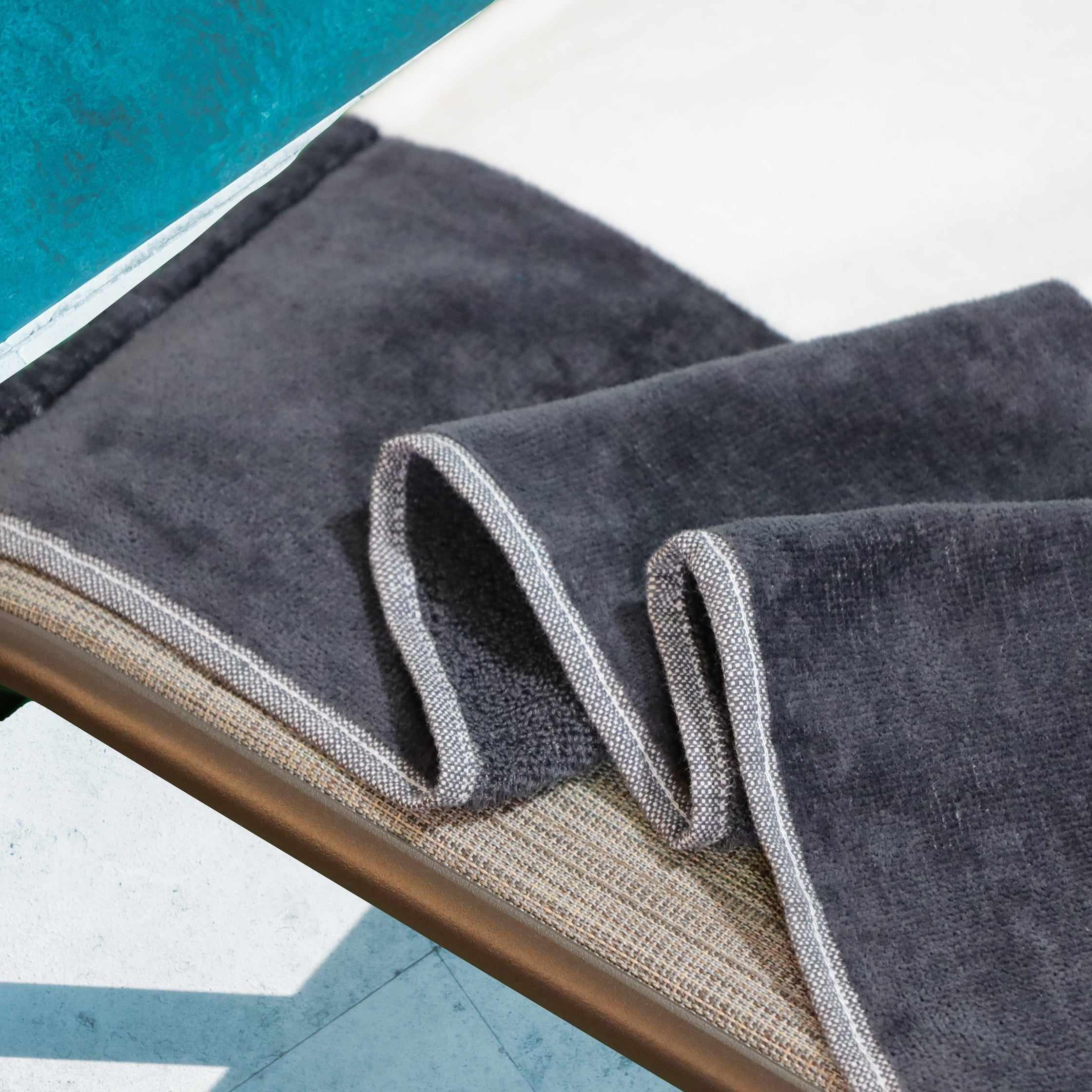 Cabana Striped Cotton Standard Size Chaise Lounge Chair Cover Set - Lounge Chair Cover by Superior Brand