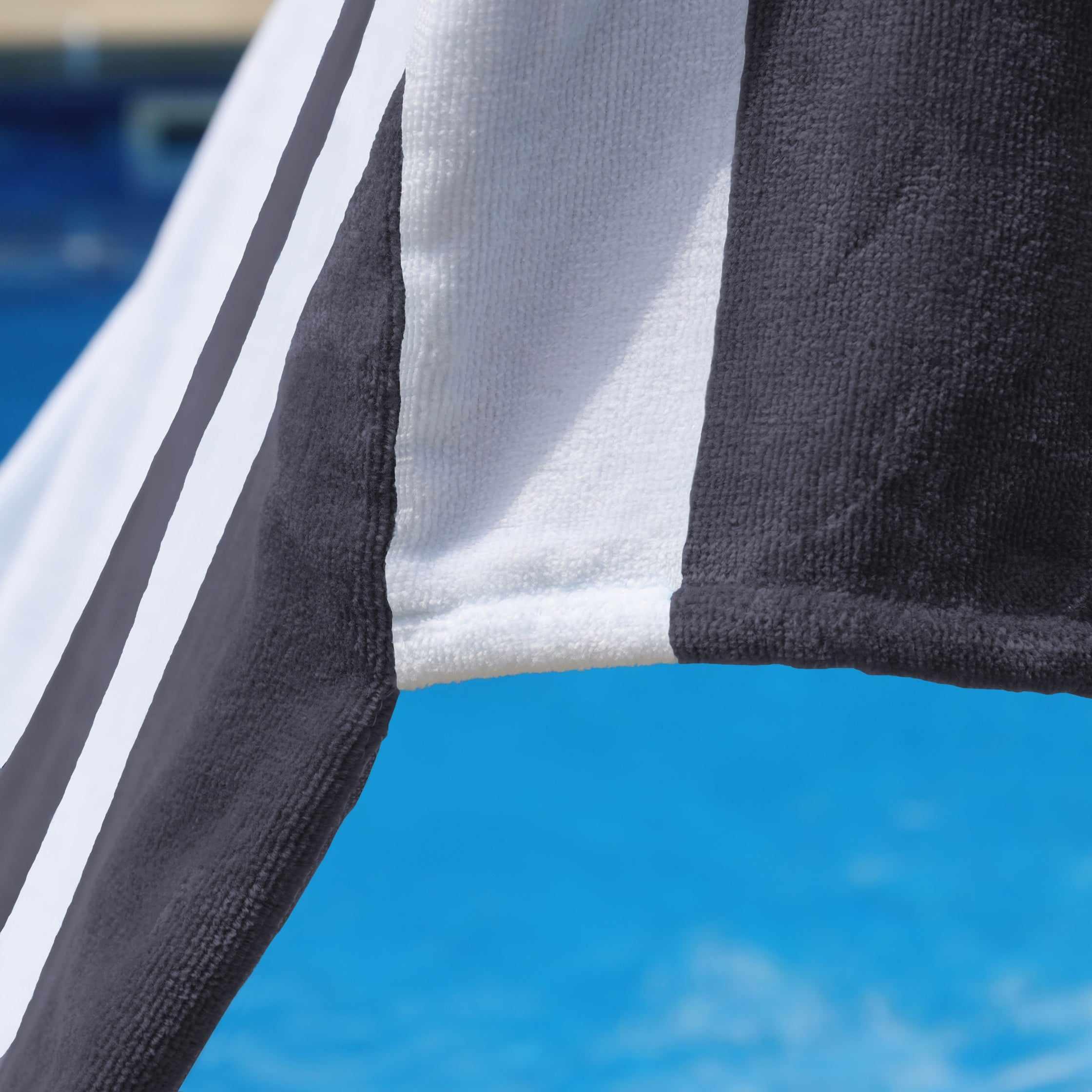 Cabana Striped Cotton Standard Size Chaise Lounge Chair Cover Set - Lounge Chair Cover by Superior Brand