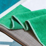 Cabana Striped Cotton Standard Size Chaise Lounge Chair Cover Set - Lounge Chair Cover by Superior Brand