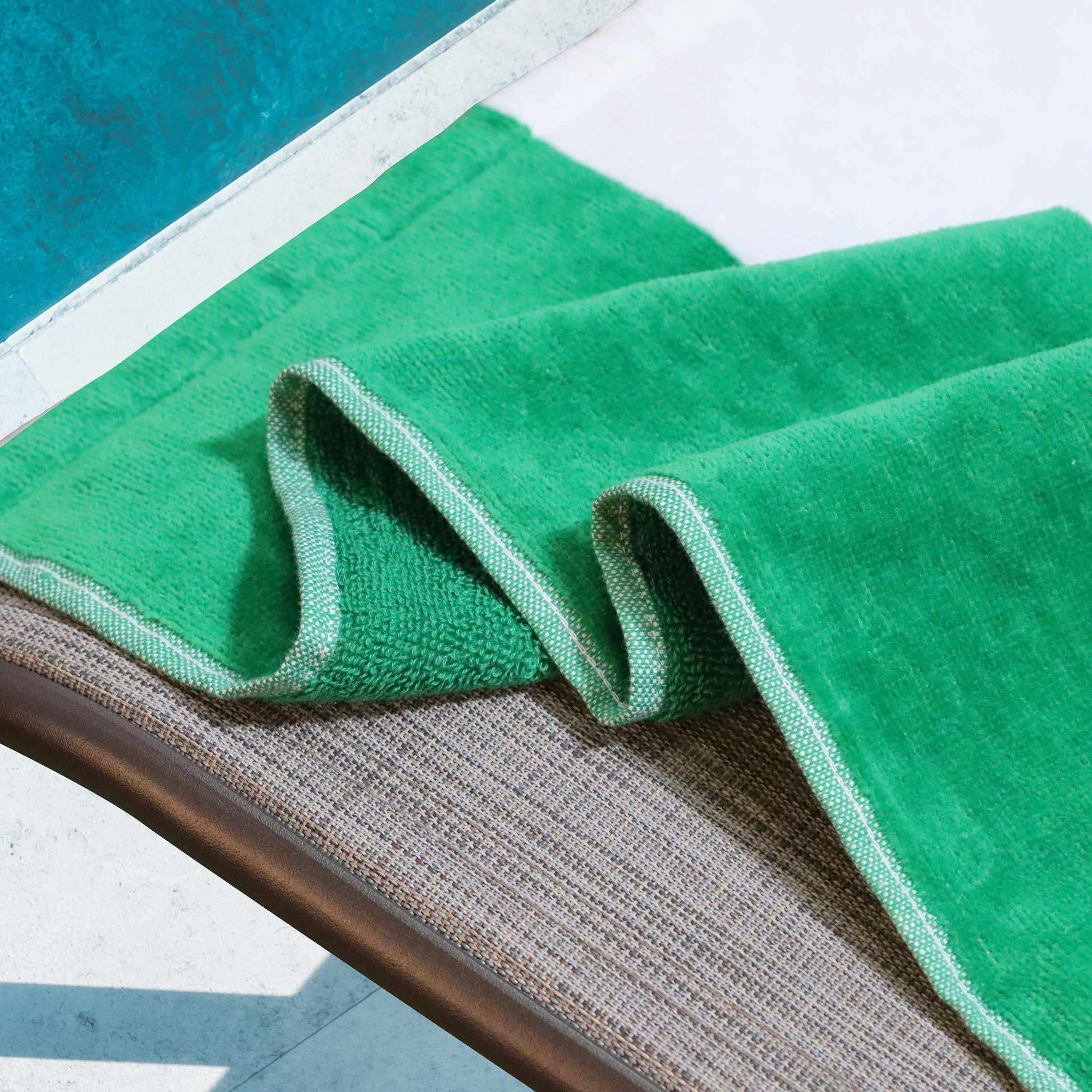 Cabana Striped Cotton Standard Size Chaise Lounge Chair Cover Set - Lounge Chair Cover by Superior Brand