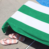 Cabana Striped Cotton Standard Size Chaise Lounge Chair Cover Set - Lounge Chair Cover by Superior Brand