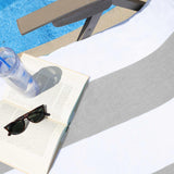 Cabana Striped Cotton Standard Size Chaise Lounge Chair Cover Set - Lounge Chair Cover by Superior Brand