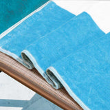 Cabana Striped Cotton Standard Size Chaise Lounge Chair Cover Set - Lounge Chair Cover by Superior Brand