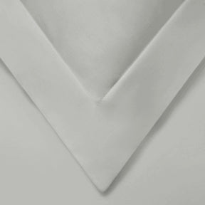  Superior Solid Cotton Blend Duvet Cover Set - Platinum