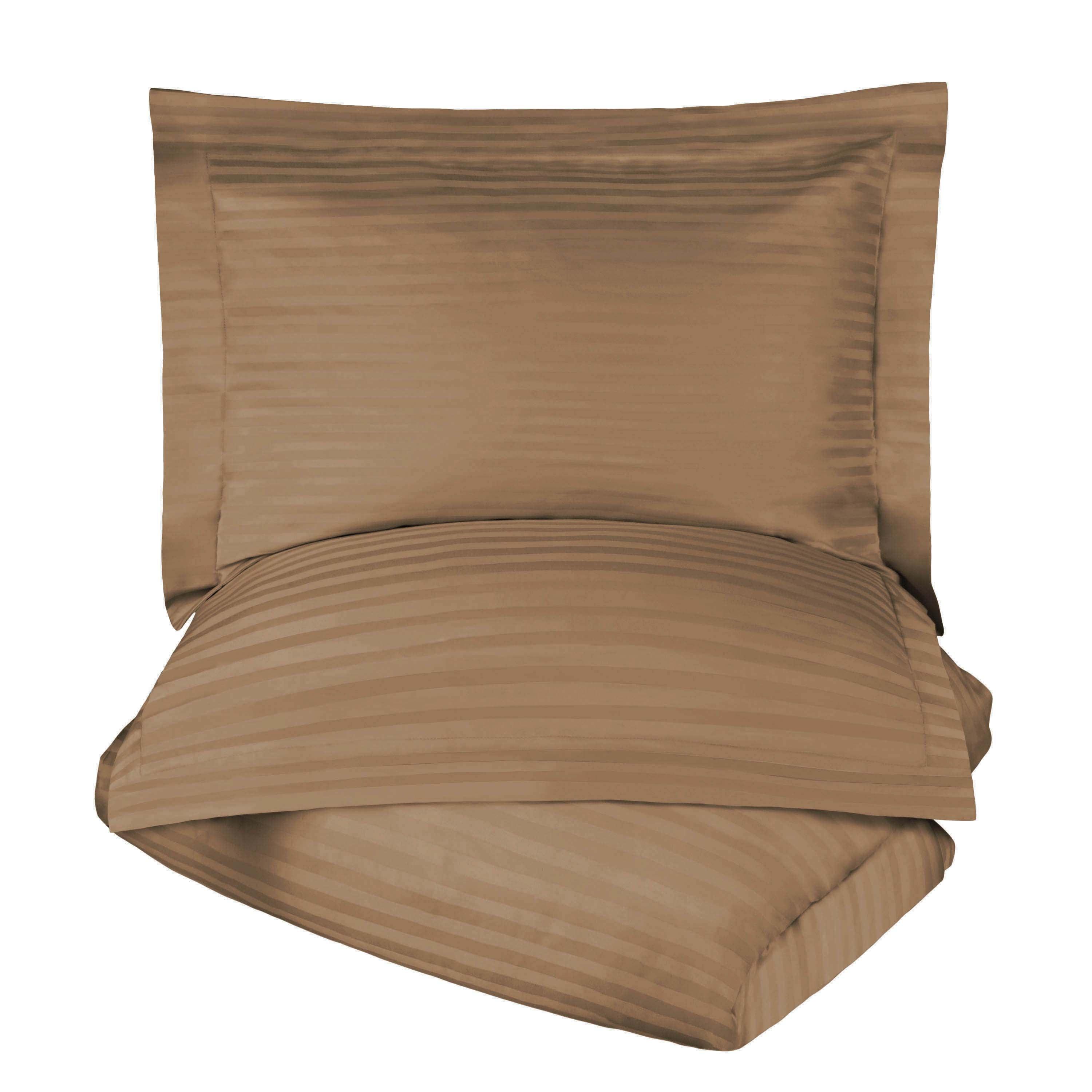 Egyptian Cotton 300 Thread Count Stripe Duvet Cover - Egyptian Cotton Duvet Cover Set by Superior Brand