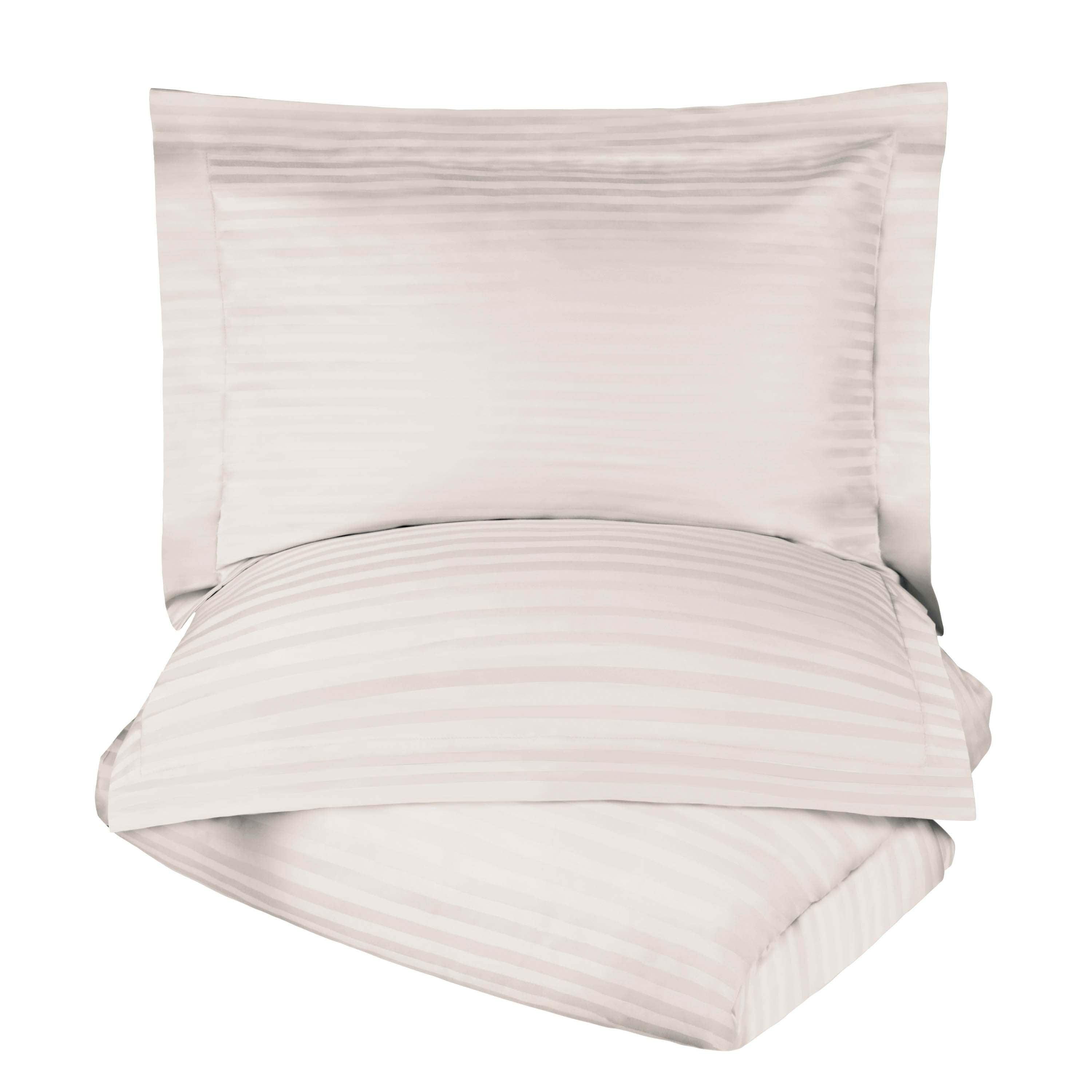 Egyptian Cotton 300 Thread Count Stripe Duvet Cover - Egyptian Cotton Duvet Cover Set by Superior Brand